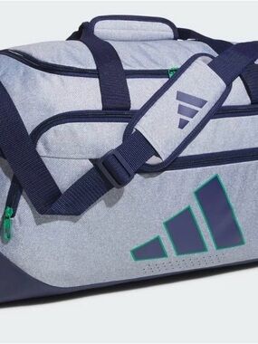 Adidas defender 5 medium navy Blue duffel bag navy blue gray